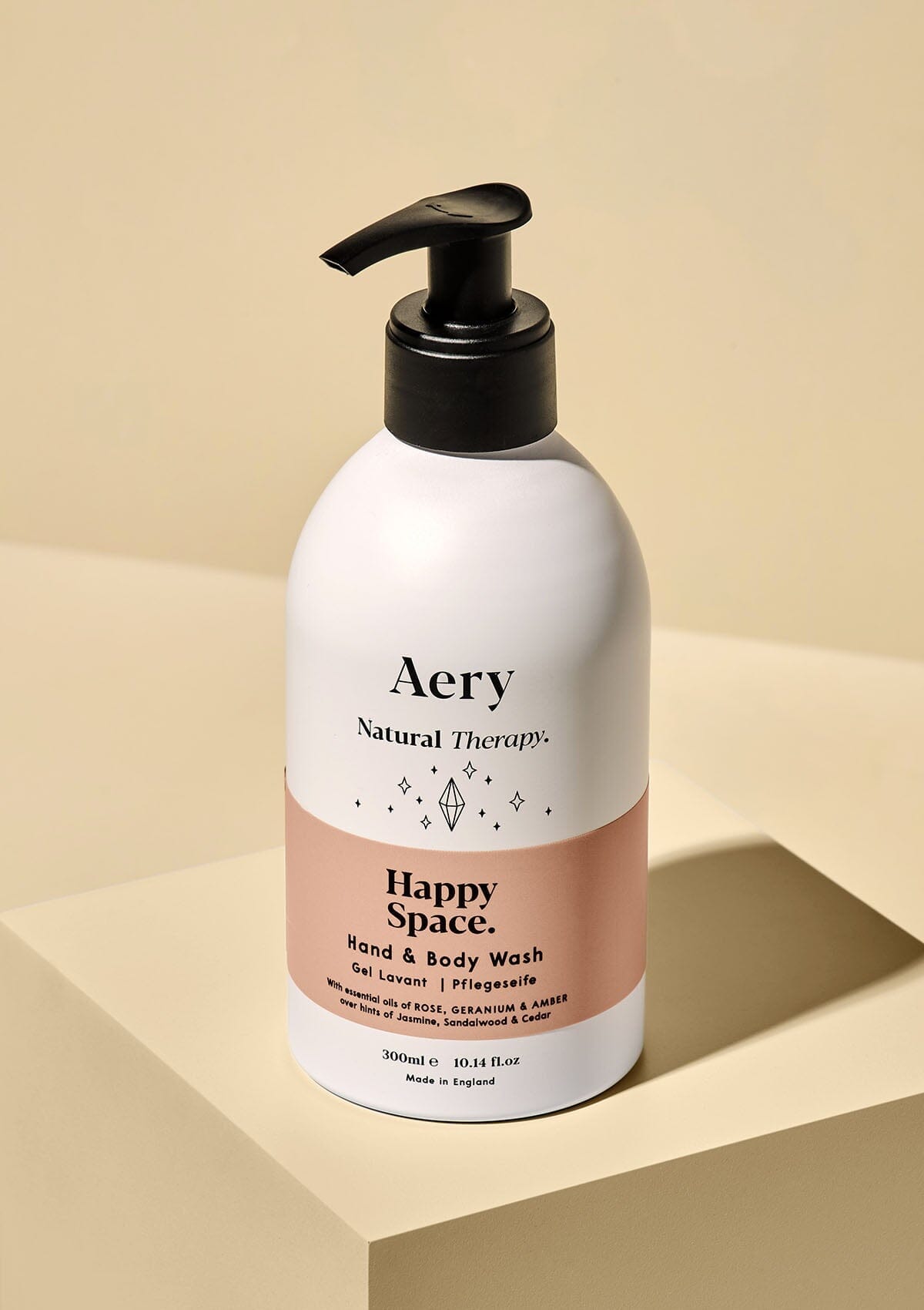 Happy Space Hand and Body Wash - Rose Geranium and Amber