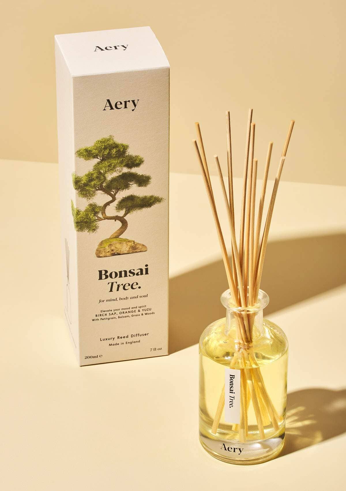 Bonsai Tree Reed Diffuser - Birch Sap Orange and Yuzu