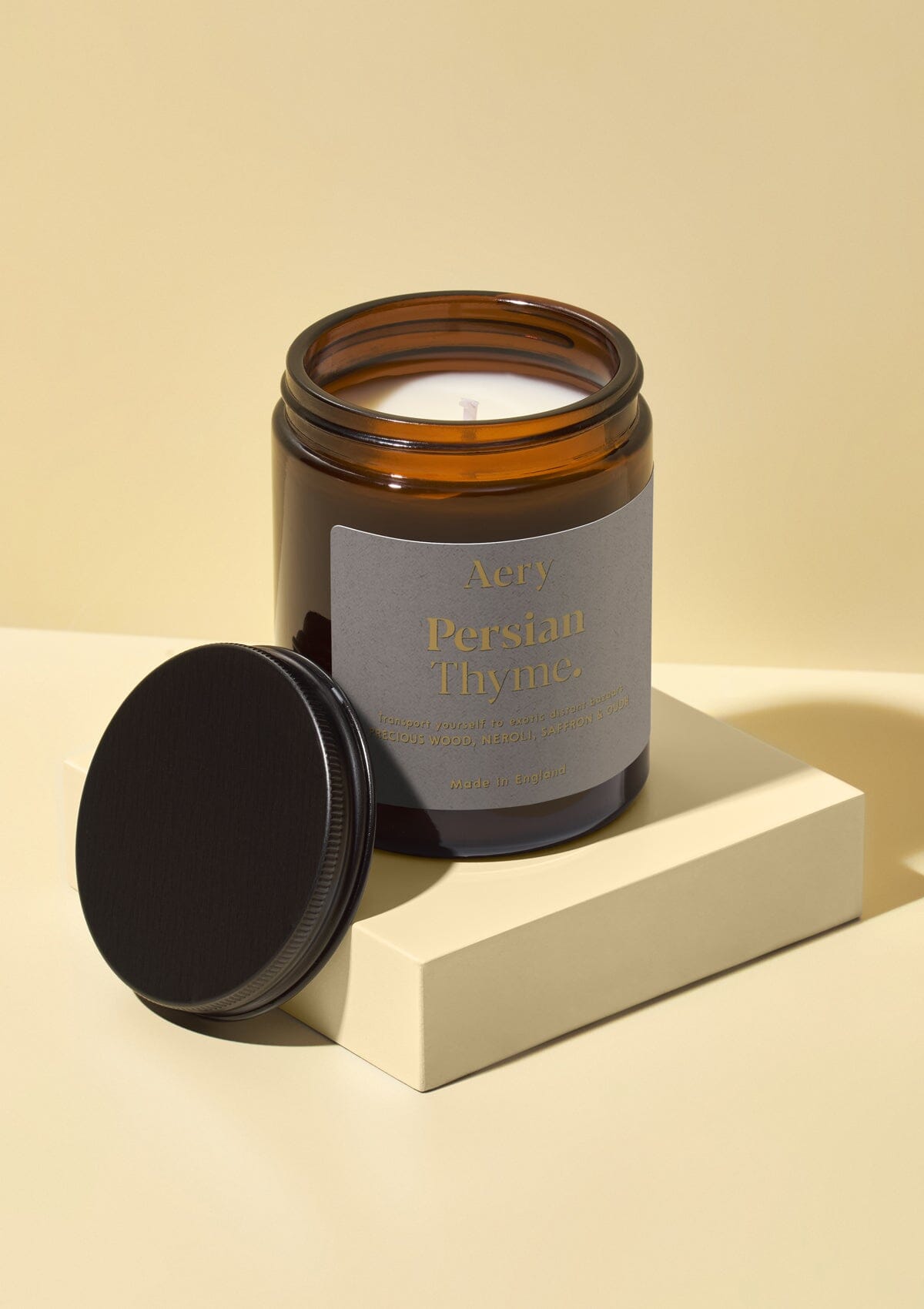 Persian Thyme Scented Jar Candle - Neroli Saffron and Oudh