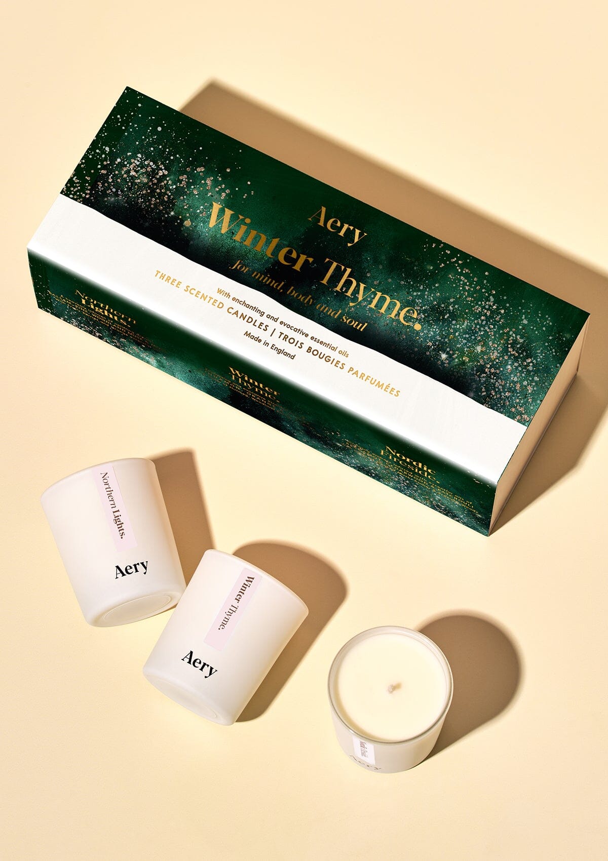 Winter Thyme Gift Set of Three - Votive Candles