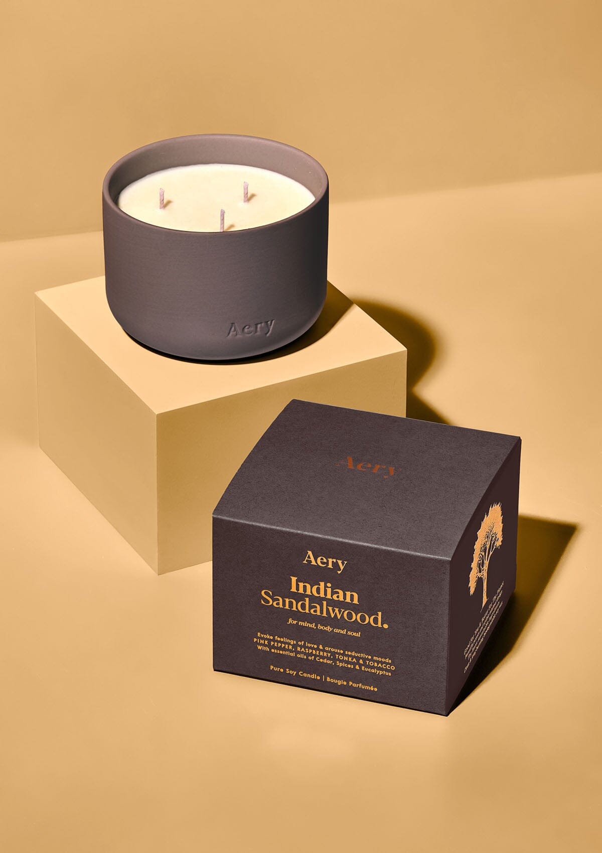 Indian Sandalwood Triple Wick Candle 450g
