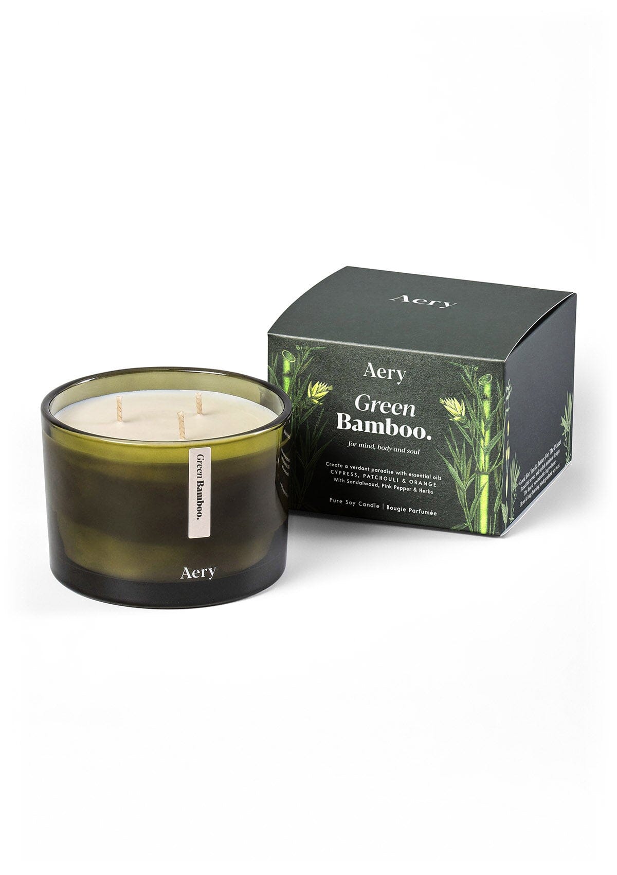 Green Bamboo Triple Wick Candle 450g