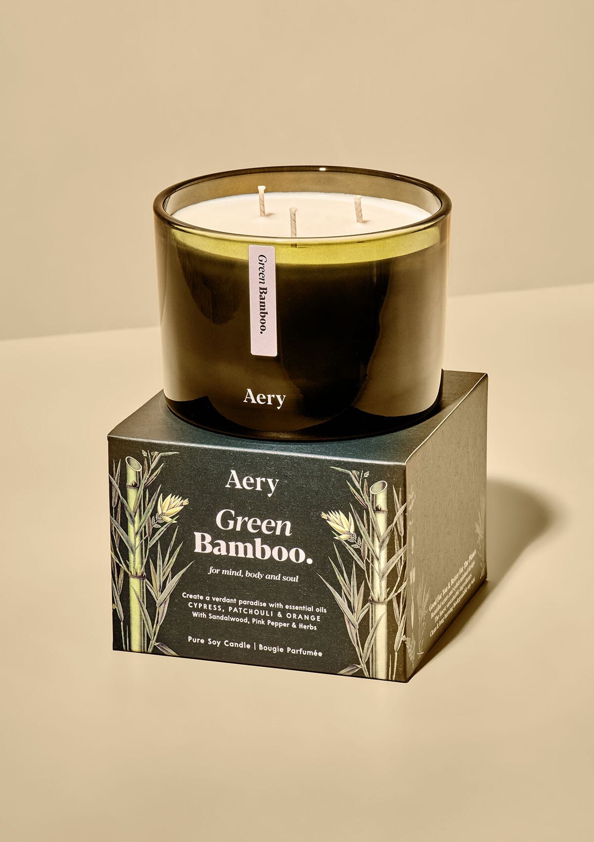 Green Bamboo Triple Wick Candle 450g