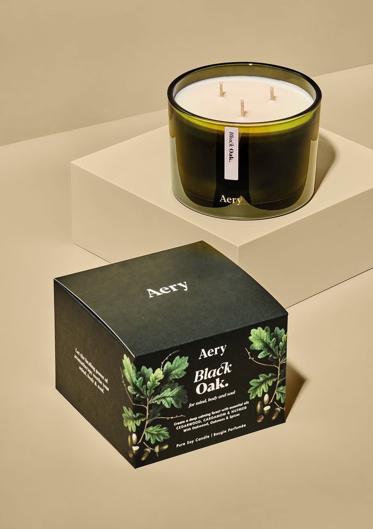 Black Oak Triple Wick Candle 450g