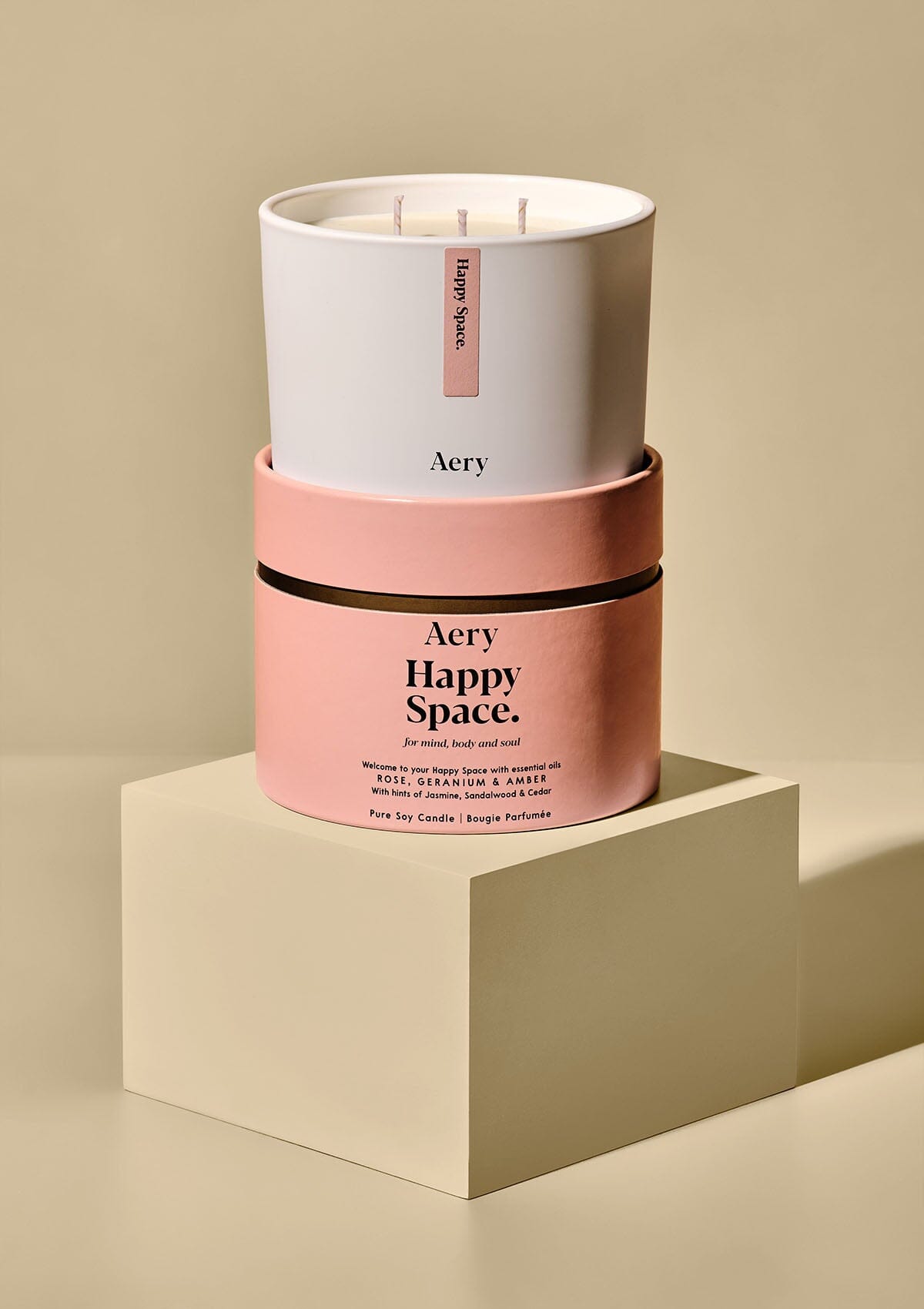 Happy Space Triple Wick Candle 450g