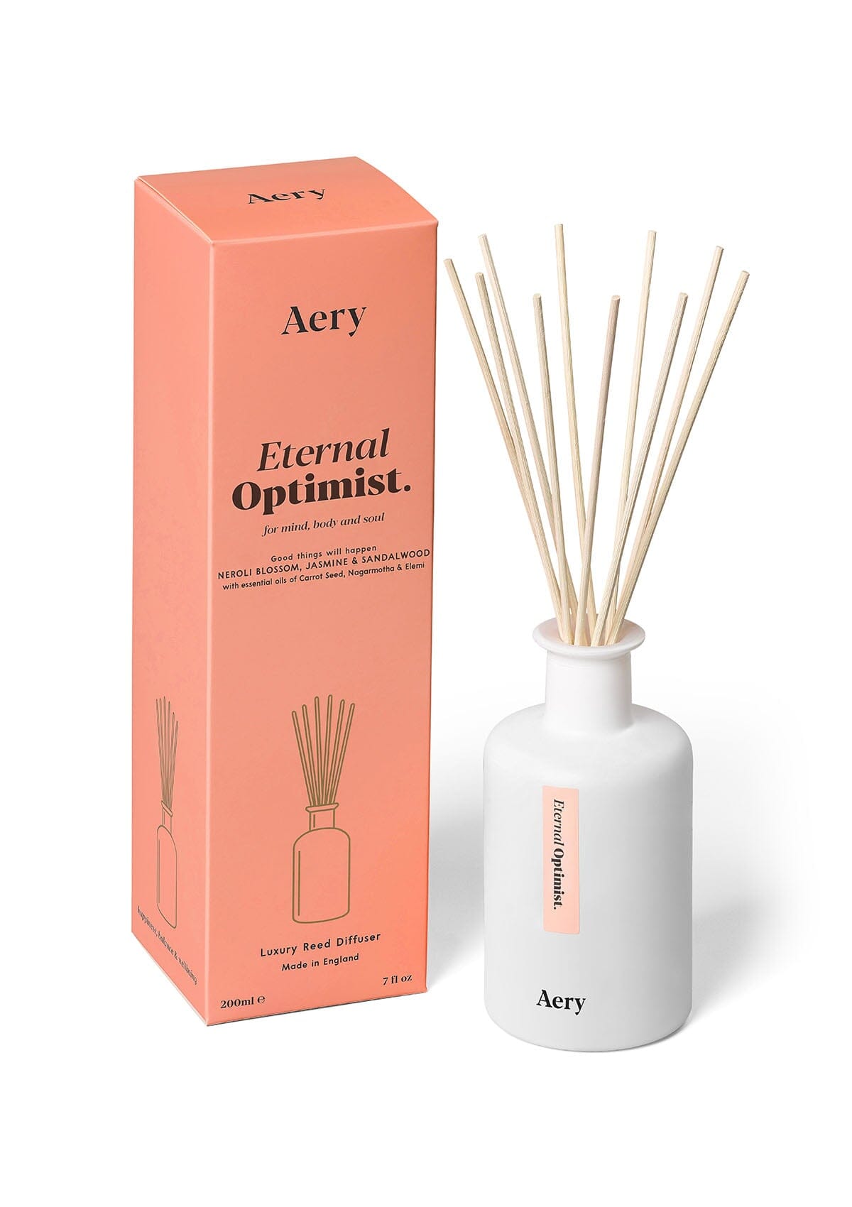 Eternal Optimist Reed Diffuser - Neroli Blossom Jasmin and Sandalwood