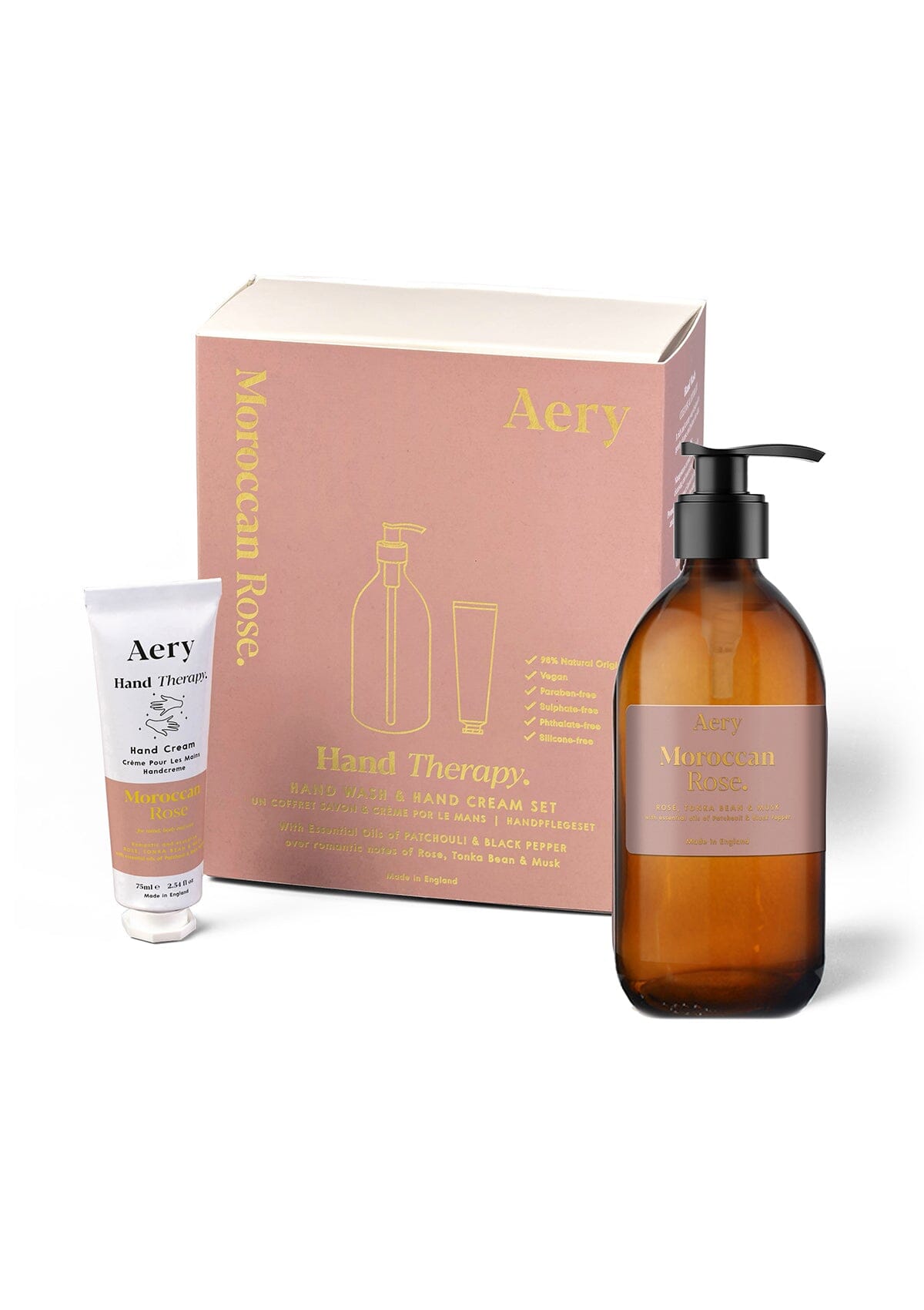 Moroccan Rose Hand Therapy Set - Rose Tonka and Musk