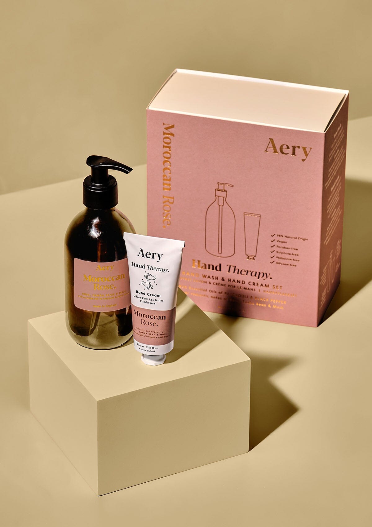 Moroccan Rose Hand Therapy Set - Rose Tonka and Musk