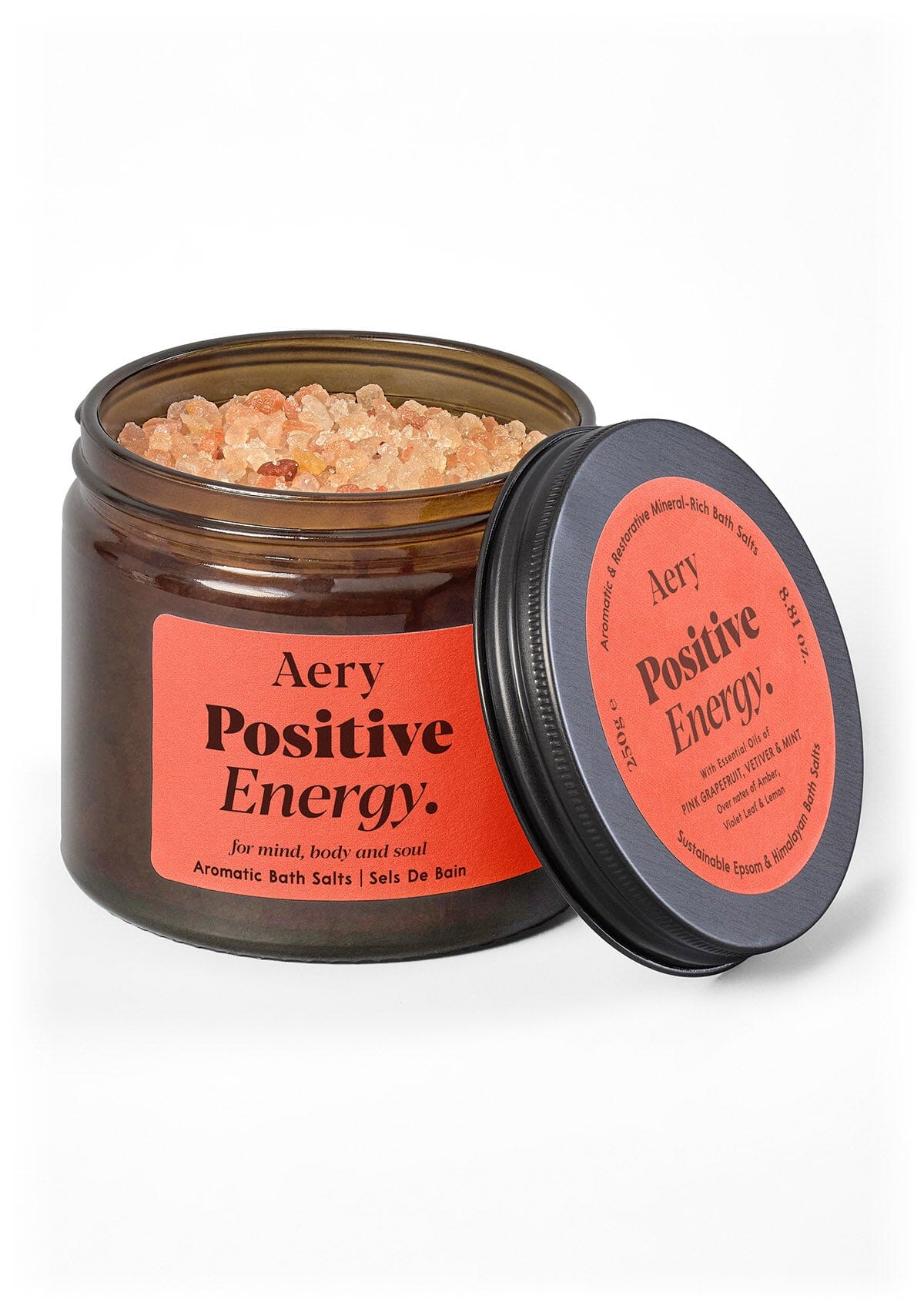 Positive Energy Bath Salts - Pink Grapefruit Vetiver and Mint