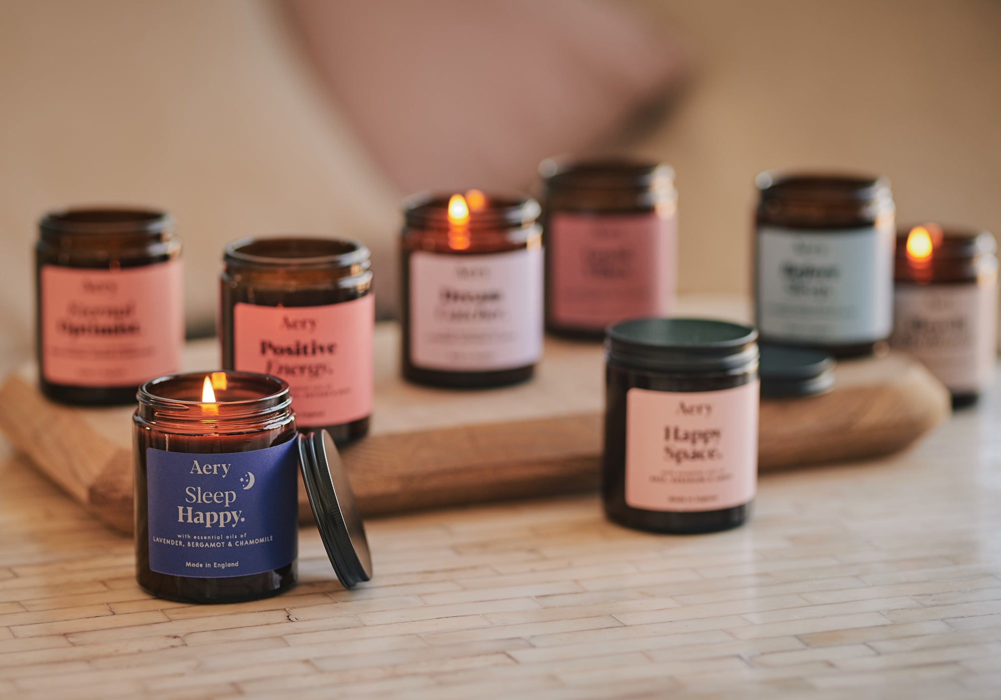 Scented jar shop candles