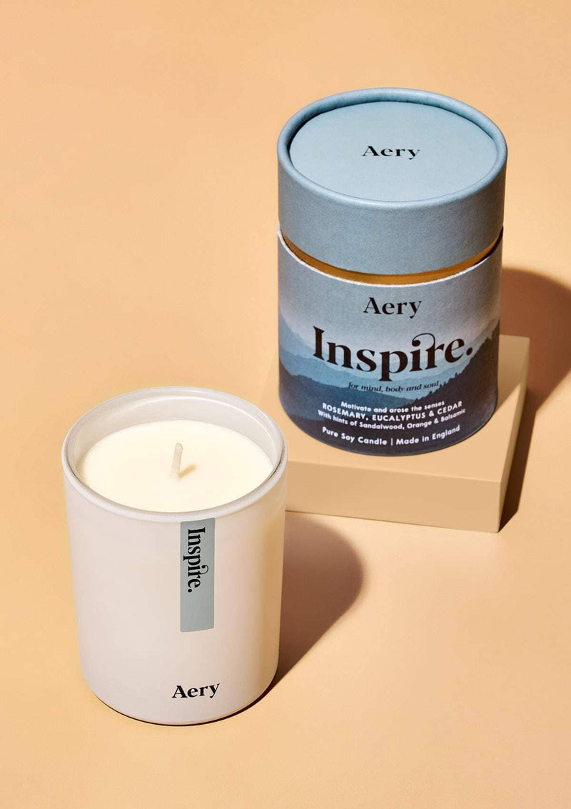 Inspire Scented Candle - Rosemary Eucalyptus and Cedar