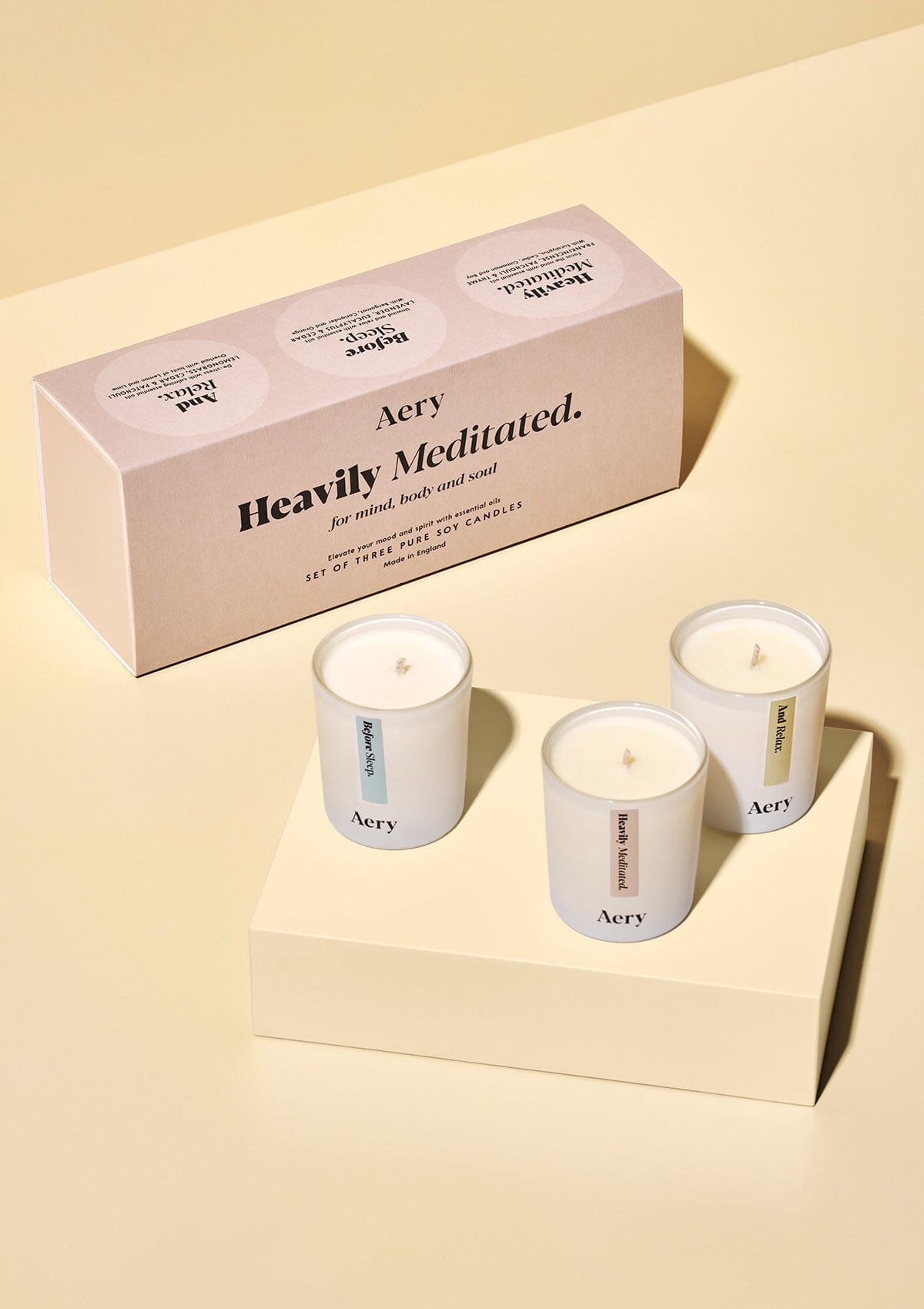 Heavily Meditated Gift Set of Three - Votive Candles