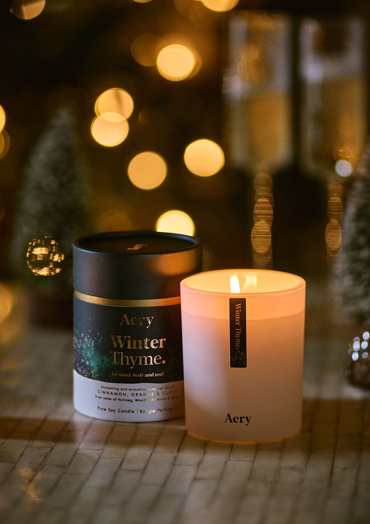 Winter Thyme Scented Candle - Orange Clove and Thyme