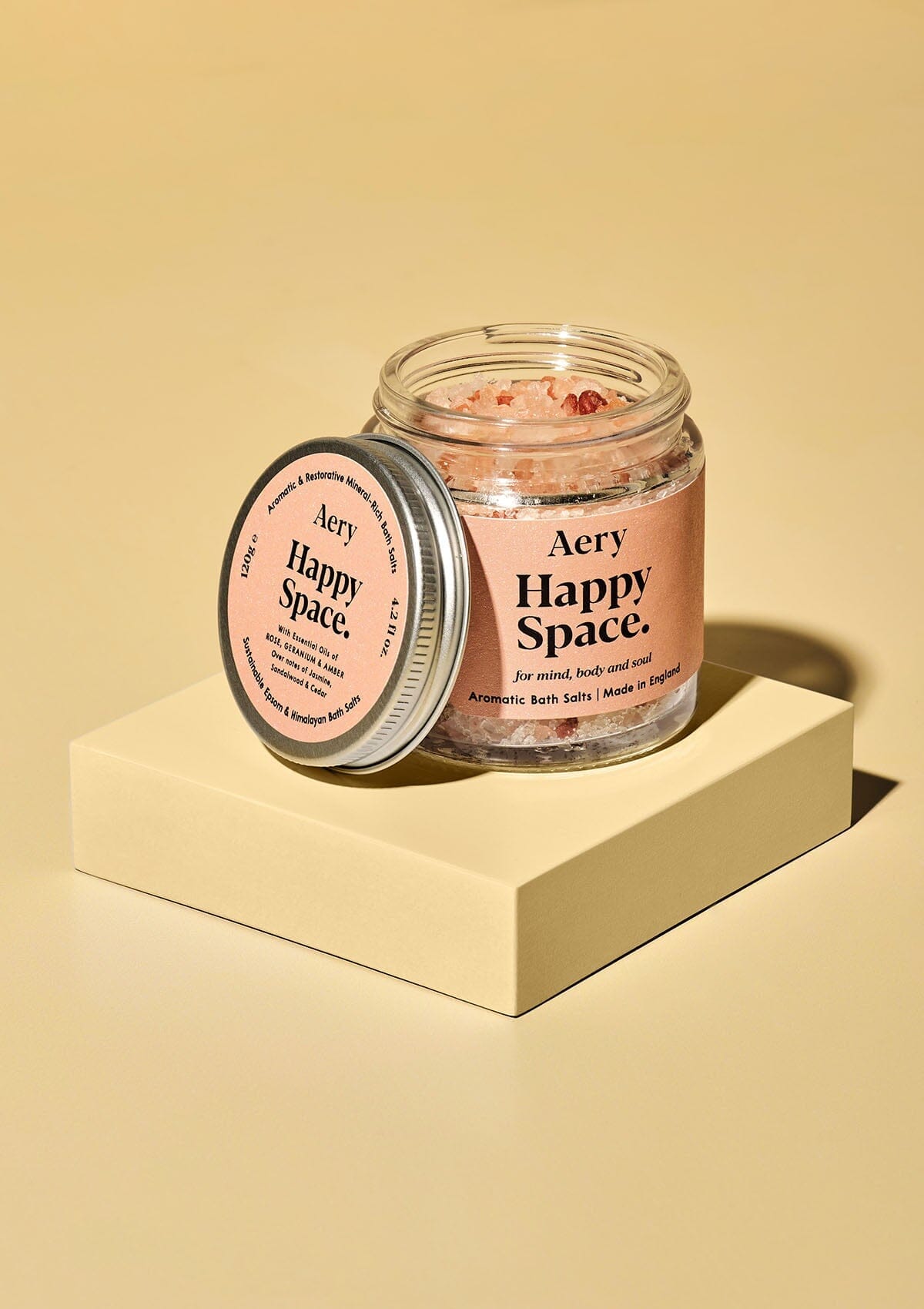 Happy Space Mini Bath Salts - Rose Geranium and Amber